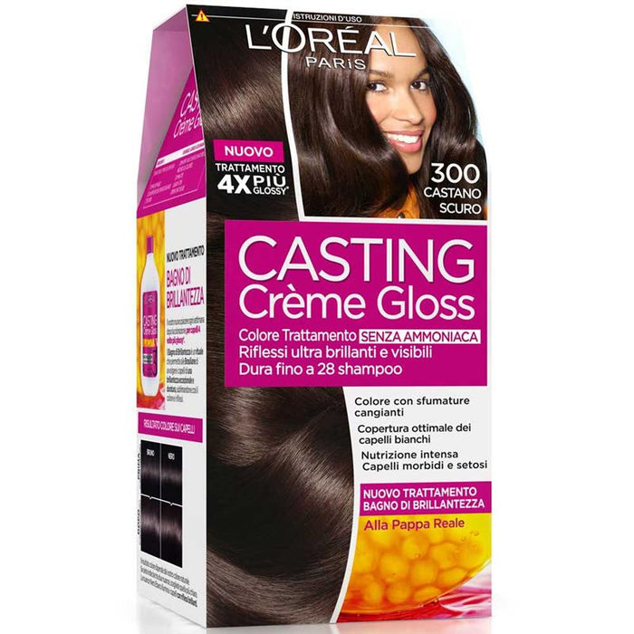 SET 3 CASTING CREME GLOSS TINTA PER I CAPELLI  N.300 COLORE CASTANO SCURO