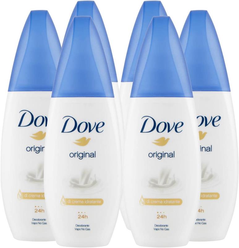 DOVE SET 6 PZ DEODORANTE  VAPO 75 ML ORIGINAL