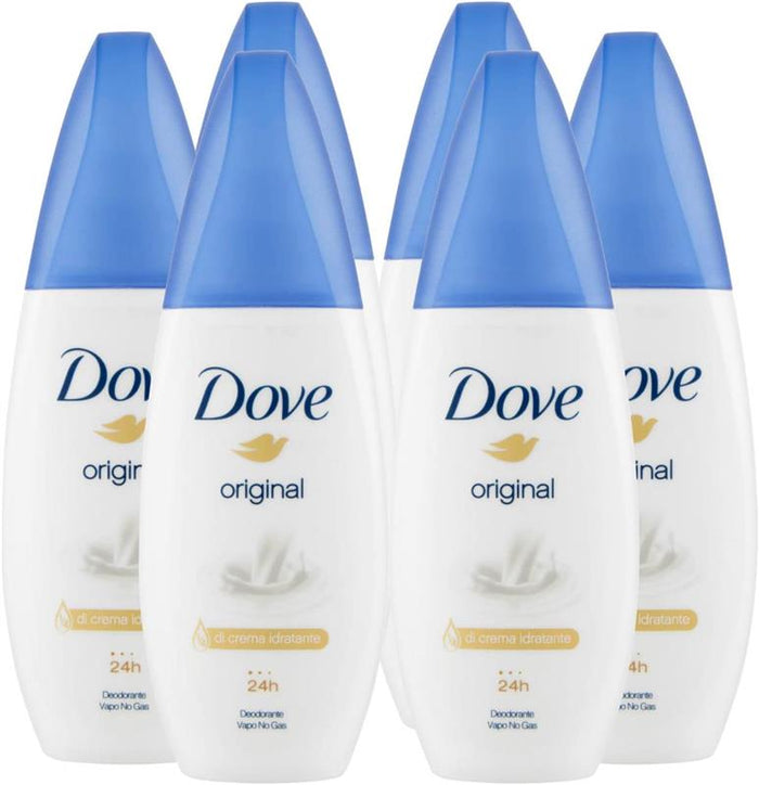 DOVE SET 6 PZ DEODORANTE  VAPO 75 ML ORIGINAL