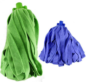 KIT SET 2 PZ MAURY'S MOP STRIZZO PIU' IN MICROFIBRA COLORI ASSORTITI 180 GR