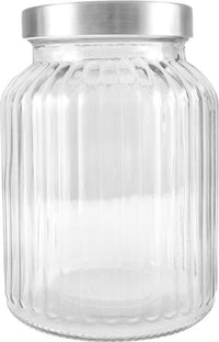 KIT SET 2 PZ MAURY'S BARATTOLO CLASSICO TAPPO METALLO GRANDE TRASPARENTE 750 ML