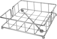 KIT SET 2 PZ MAURY'S SILVER PORTA TOVAGLIOLI IN ACCIAIO 18 X 6 CM