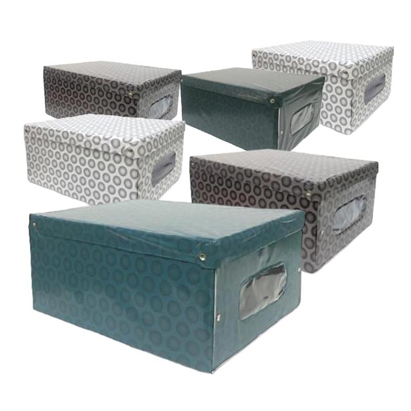 SET 6 MAURY'S SCATOLA PVC GOLF 50 X 39 X 24 CM ASSORTITA