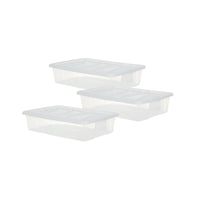 SET 3 PZ BOX CONTENITORE CON RUOTE DIMENSIONI 60X41X40CM E COPERCHIO AVIO