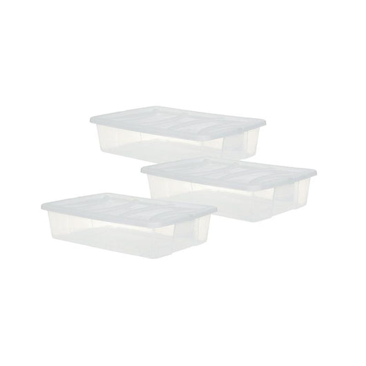 SET 3 PZ BOX CONTENITORE CON RUOTE DIMENSIONI 60X41X40CM E COPERCHIO AVIO