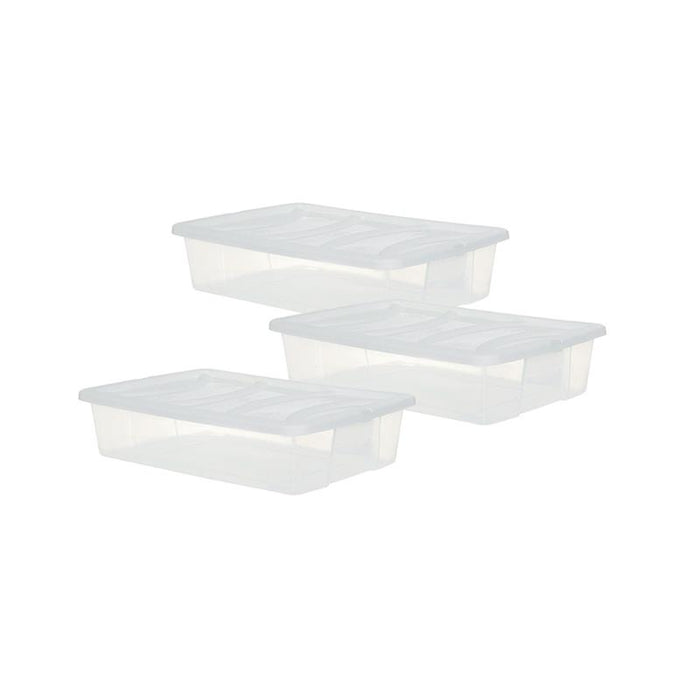 SET 3 PZ BOX CONTENITORE CON RUOTE DIMENSIONI 60X41X40CM E COPERCHIO AVIO