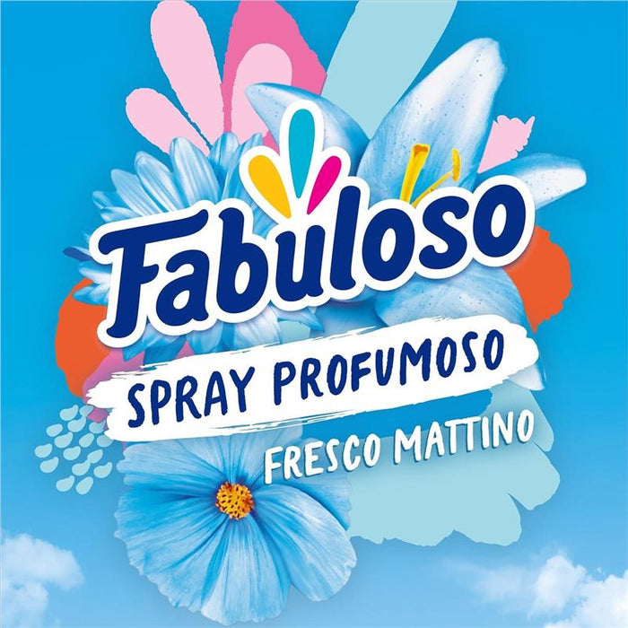 2 FABULOSO SPRAY PROFUMATORE PER TESSUTI FRESCO MATTINO IN FORMATO DA 250 ML