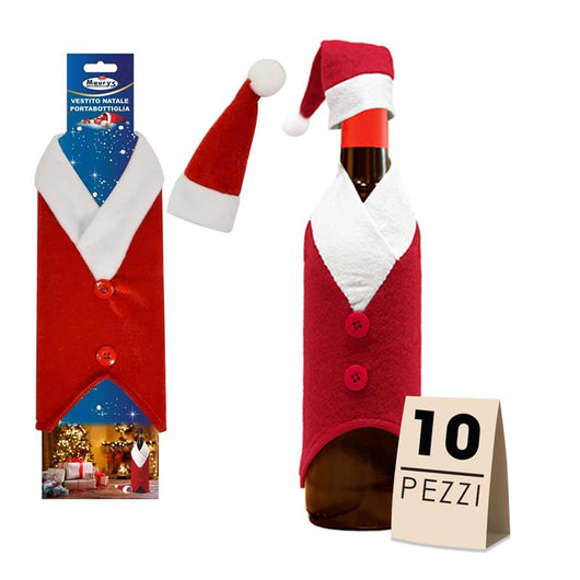 MAURY'S SET 10  PORTABOTTIGLIA CON VESTITO NATALIZIO
