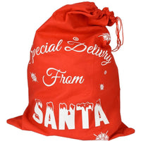 KIT SET 2 PZ MAURY'S SACCO DI BABBO NATALE ROSSO 60 X 90 CM