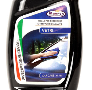 KIT SET 3 PZ MAURY'S SPRAY AUTO VETRO  PULITO 750 ML