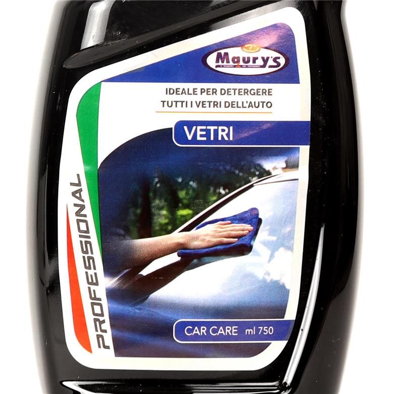 KIT SET 3 PZ MAURY'S SPRAY AUTO VETRO  PULITO 750 ML