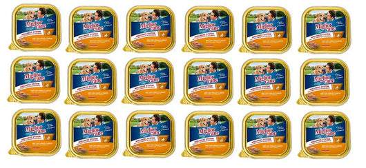 SET 18 CONFEZIONI MIGLIOR CANE PATE' CON VITELLO E CAROTE 300 GRAMMI