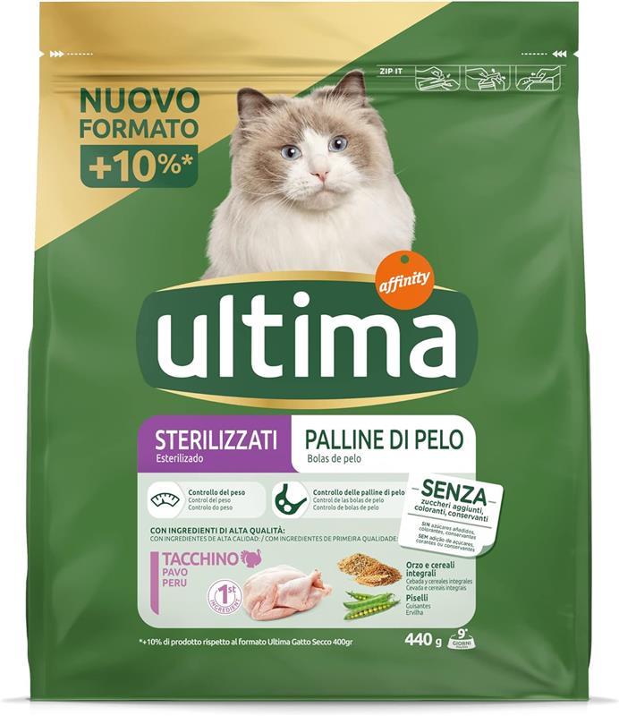 KIT SET 8 PZ CROCCHETTE CAT ULTIMA IN CONFEZIONI DA 440GR HAIRBALL
