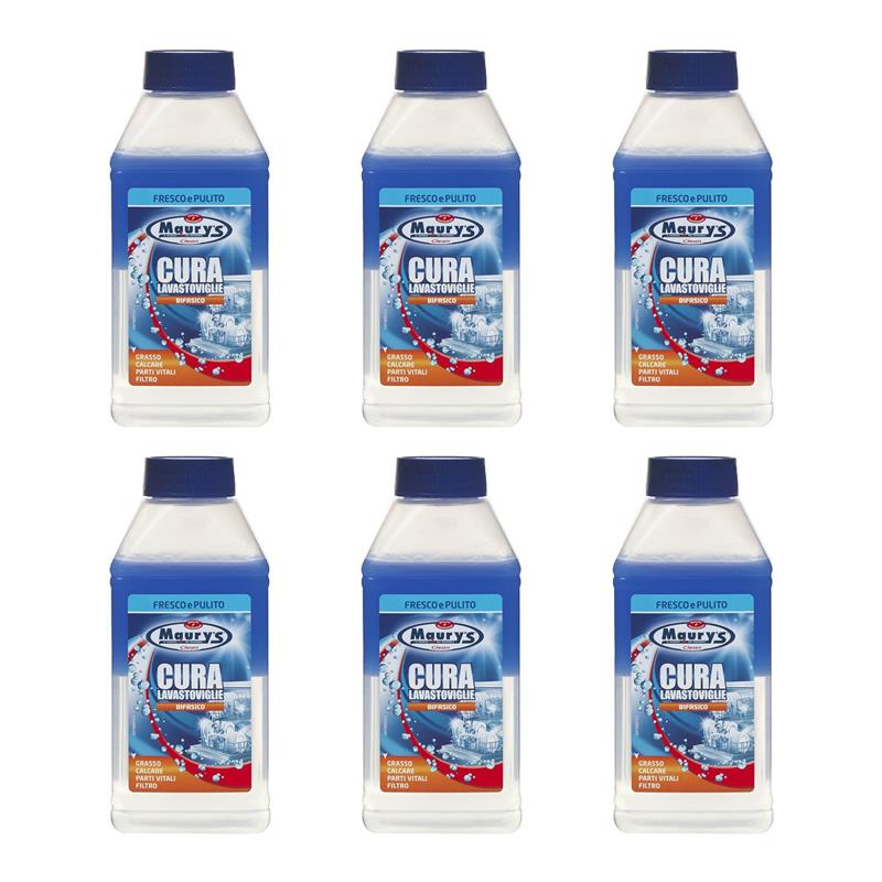 KIT SET 6 PZ MAURY'S CURA LAVASTOVIGLIE 250ML BIFASICO
