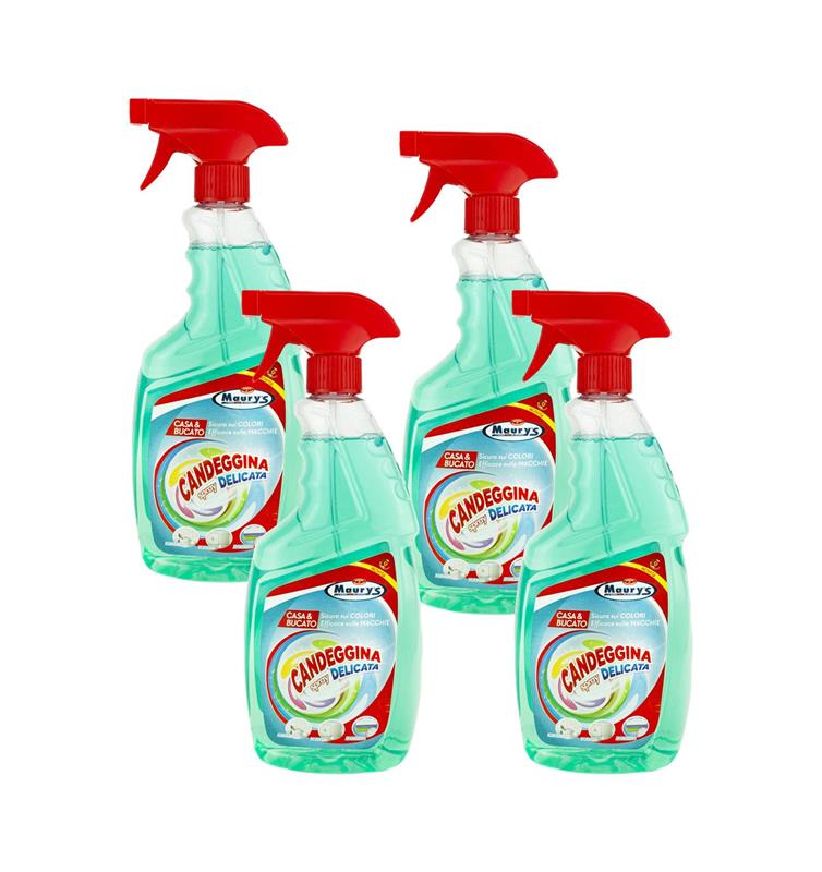 KIT SET 4 PZ MAURY'S SPRAY 750ML CANDEGGINA DELICATA