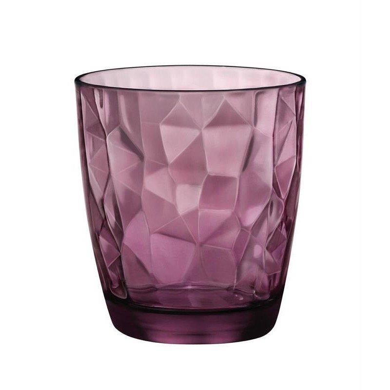 BORMIOLI DIAMOND BICCHIERE ACQUA 3 PZ PURPLE