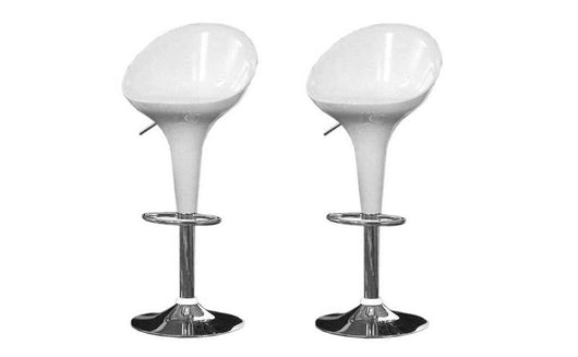 SET 2 SGABELLI KIEV AD ALTEZZA REGOLABILE 81-102 CM IN COLORE BAINCO LUCIDO