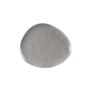 SET 6 PIATTI PIANI IN CERAMICA DA 30 CM IN COLORE GRIGIO AD EFFETTO MARMO