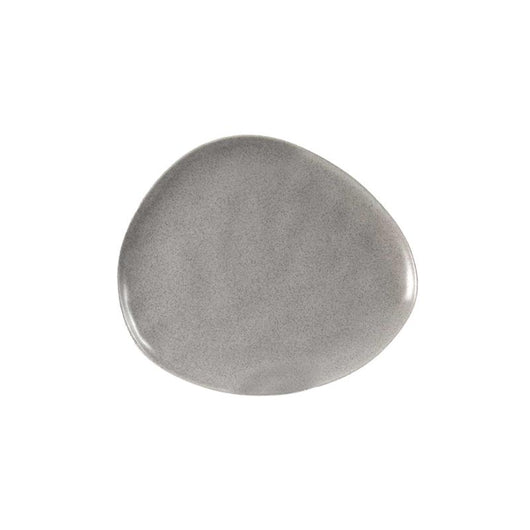 SET 6 PIATTI PIANI IN CERAMICA DA 30 CM IN COLORE GRIGIO AD EFFETTO MARMO