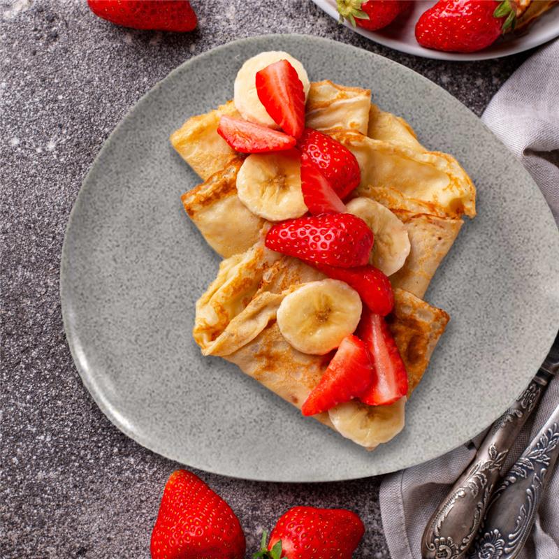 SET 6 PIATTI DA FRUTTA IN CERAMICA DA 23 CM IN COLORE GRIGIO EFFETTO MARMO