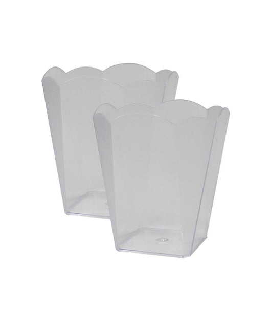 KIT SET 2 PZ COPPETTA FIORE IN PLASTICA IN SET DA 12 PEZZI DA 130 CC