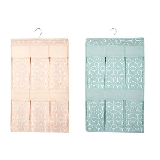 MAURY'S SHAPE 2 PZ  PORTA OGGETTI A 6 TASCHE CM.59X36 IN TESSUTO COLORI ASSORTITI