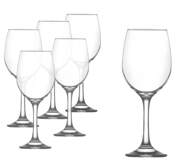 MA MAISON SET DECANTER 1,6 LT FORMA DESIGN + 6 CALICI I IN VETRO DA 300 CC PER IL VINO