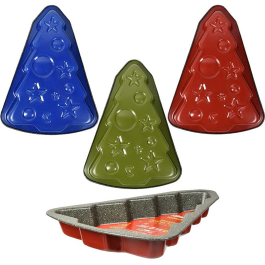 TEGLIA PER DOLCI XMAS PREMIUM A FORMA DI ALBERO DI NATALE 37X27X5 COLORE ASSORTITO
