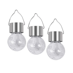 MAURY'S SET 3 LAMPADINE SOLARI 6 X H 9 CM