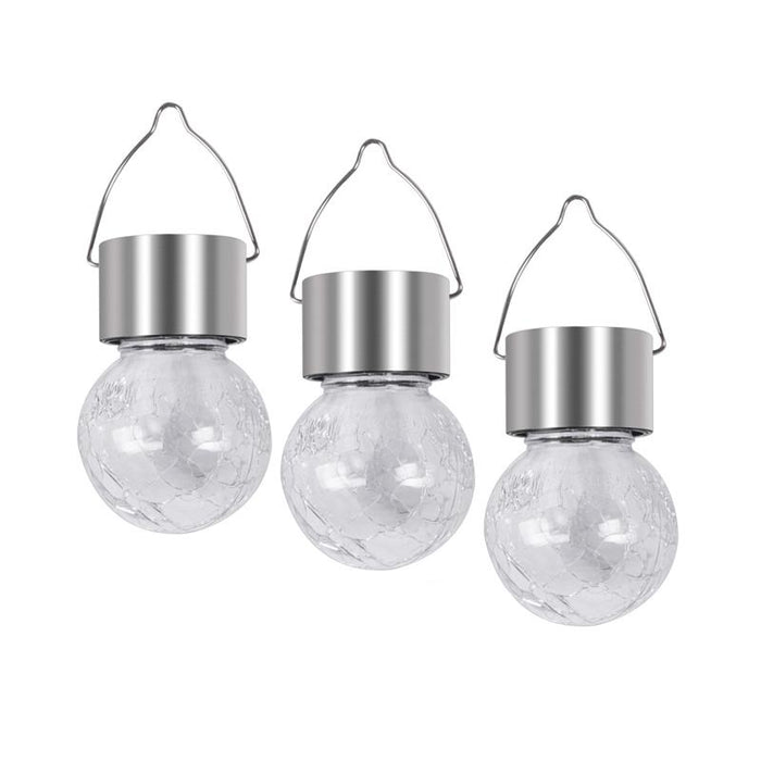 MAURY'S SET 3 LAMPADINE SOLARI 6 X H 9 CM