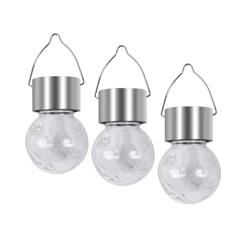 MAURY'S SET 3 LAMPADINE SOLARI 6 X H 9 CM