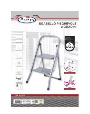 MAURY'S SGABELLO SCALA PIEGHEVOLE A 2 GRADINI