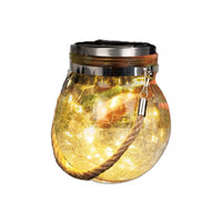 LAMPADA A SFERA CON CORDA DA ARREDO 12 X 16 CM A ENERGIA SOLARE