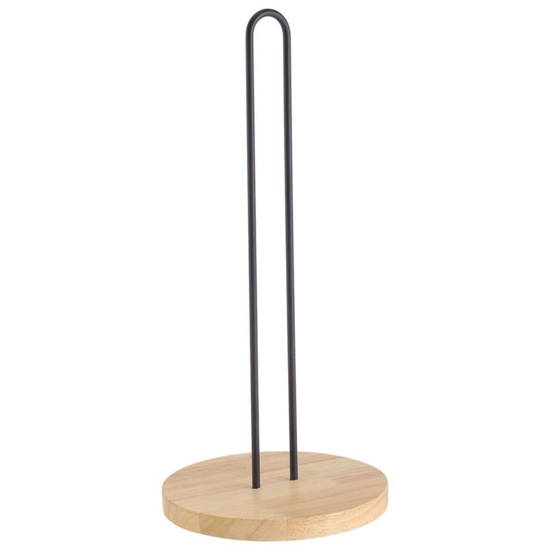 MAURY'S WOODY PORTA ROTOLO 15 X 33 CM CON BASE IN LEGNO