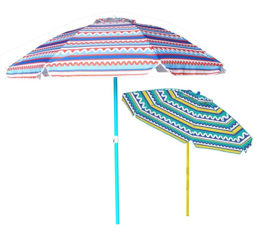 OMBRELLONE SIRACUSA CM 200 H A FASNTASIA E IN COLORAZIONE ASSORTITA