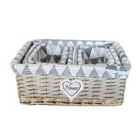 SET 5 CESTINI RETTANGOLARI SOLUZIONE ELEGANTE PER LA TUA BIANCHERIA