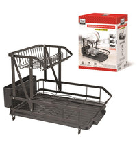 MA MAISON SCOLAPIATTI PIEGHEVOLE LEGGERO SICURO E RESISTENTE CON 2 RIPIANI 43,5X32,5X31,5 CM COLORE GRIGIO