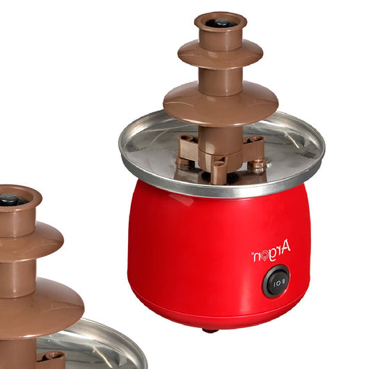 Fontana di Cioccolata in Acciaio e ABS 45 Watt 15x15 H 22.5 cm Facile da usare