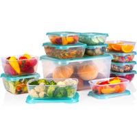 Set 13 Contenitori per Alimenti con Coperchio Ideale per Microonde e Congelatore
