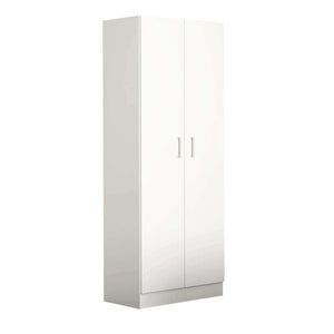 ARMADIO CON 2 ANTE BIANCO 80 X 52 X H180 CM