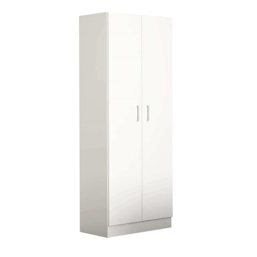 ARMADIO CON 2 ANTE BIANCO 80 X 52 X H180 CM