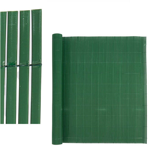 Rotolo Cannuccia Recinzione Frangivista in PVC Verde H 100 x 300 cm