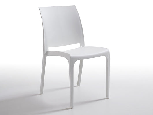 Sedia Volga da esterno bianca