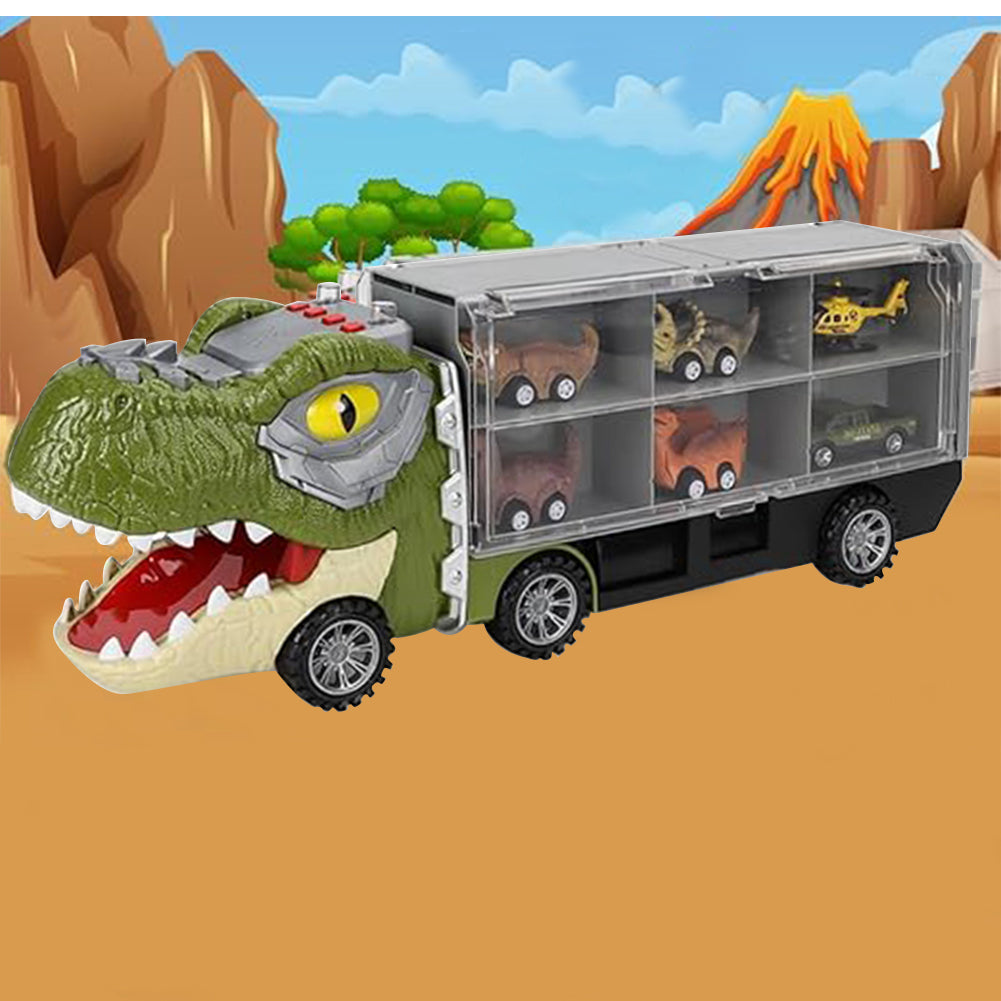 Camion Dinosauro 6 in 1 Giocattolo per Bambini Gioco Idea Regalo con Auto