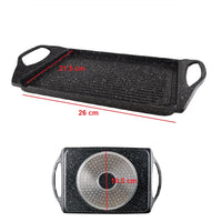 Bistecchiera in Alluminio Pressofuso 35x22cm Antiaderente Induzione Griglia Barbecue