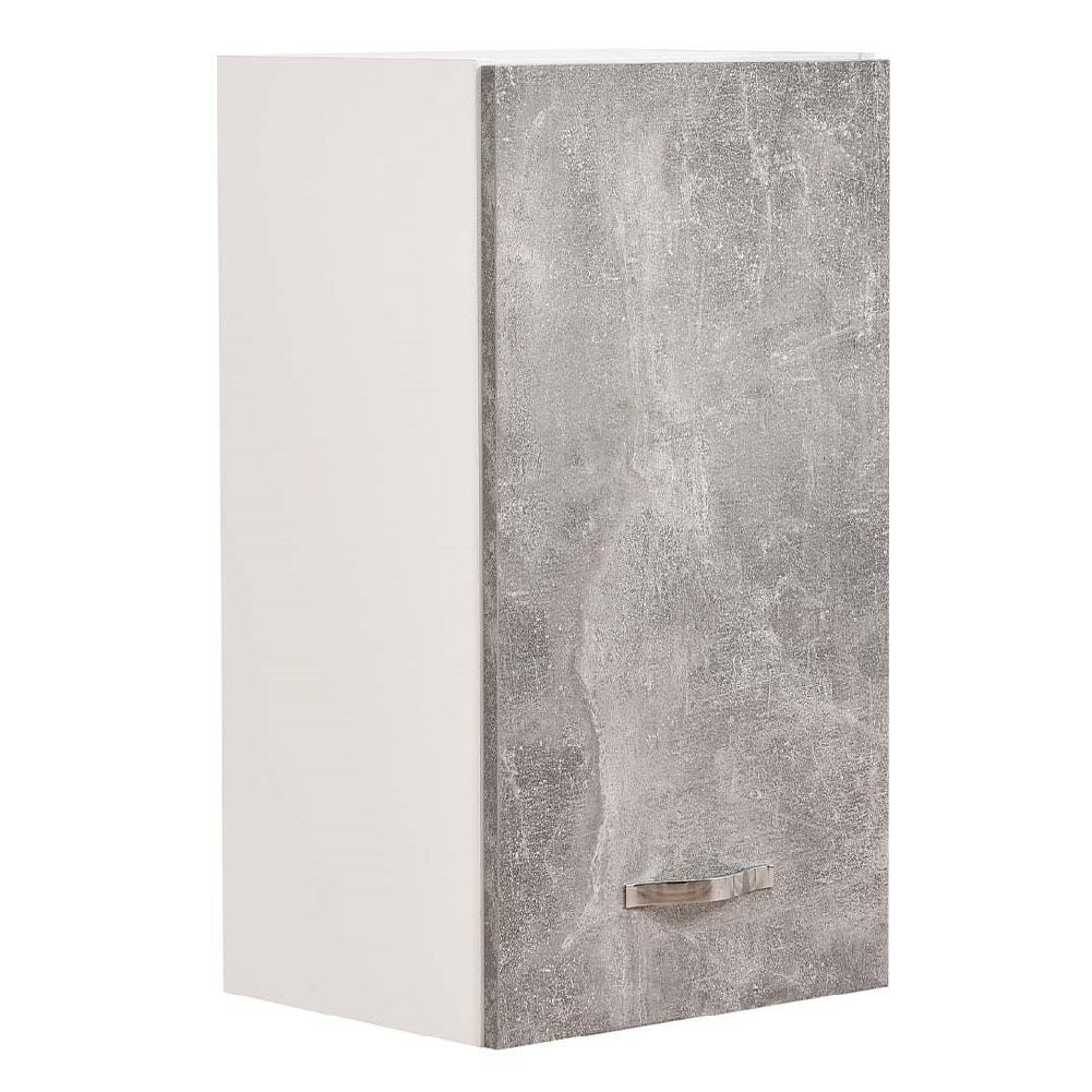 Mobile Cucina Pensile 1 Anta Componibile in Legno Colore Grigio 40x32 H72cm