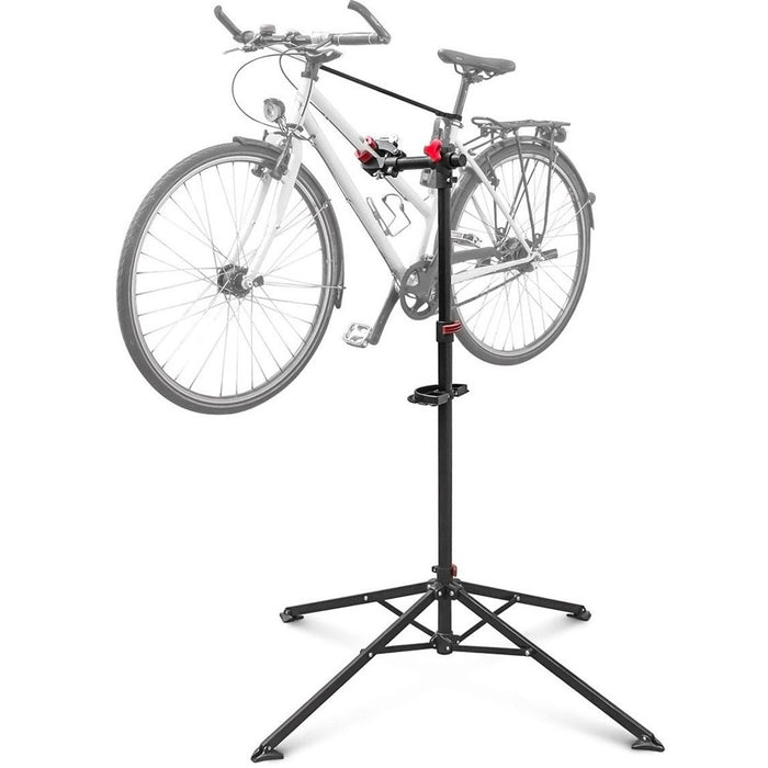 Cavalletto Riparazione Bici Pieghevole Girevole a 360° Altezza Regolabile 113-194cm