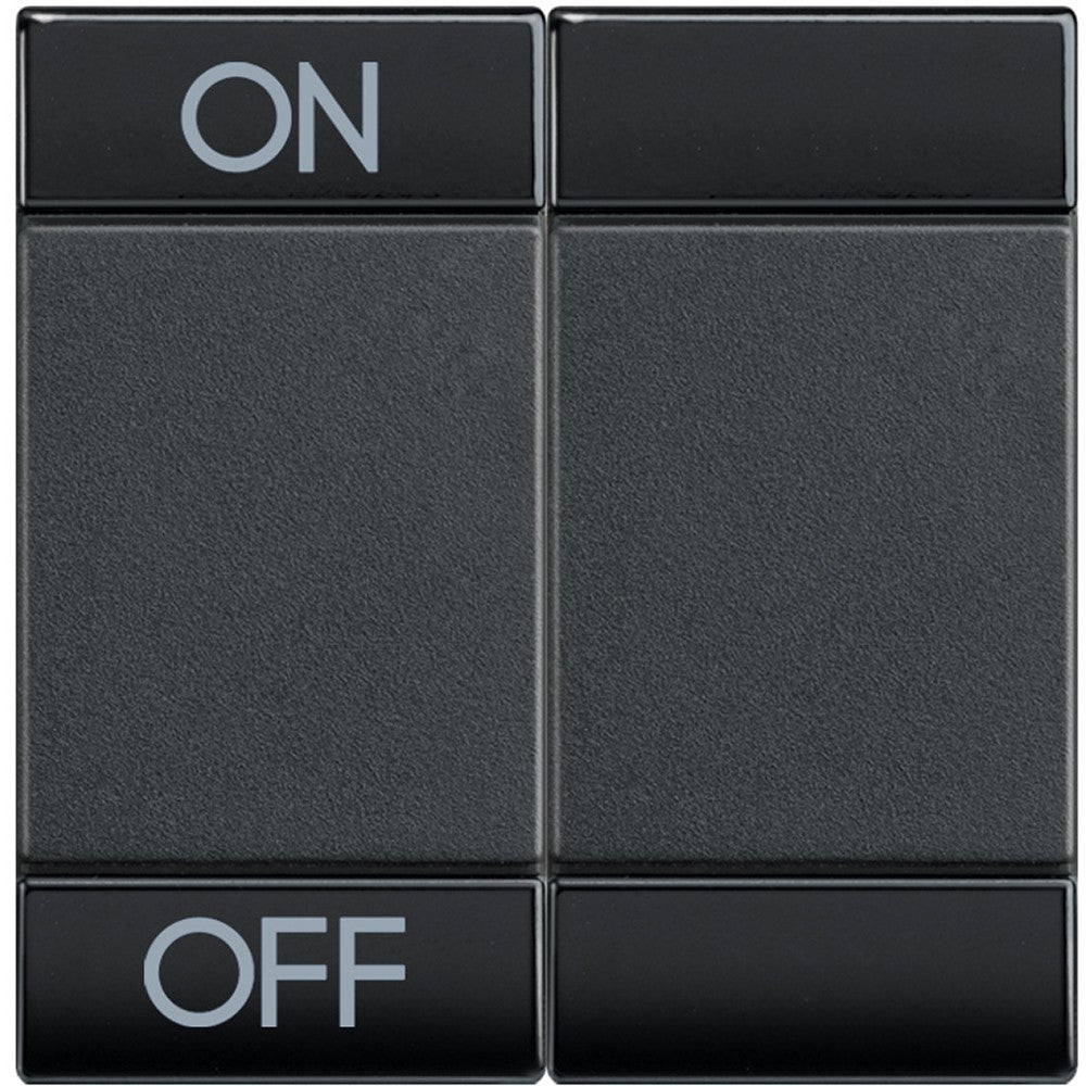 Living Light - Copritasto 2 moduli ON OFF - L4911M2AGN