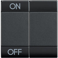 Living Light - Copritasto 2 moduli ON OFF - L4911M2AGN