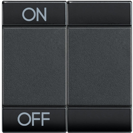 Living Light - Copritasto 2 moduli ON OFF - L4911M2AGN